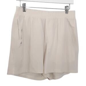 Lululemon Inner Glow High Rise Short 3” Cream Drawstring Womens 8 Athletic Dance